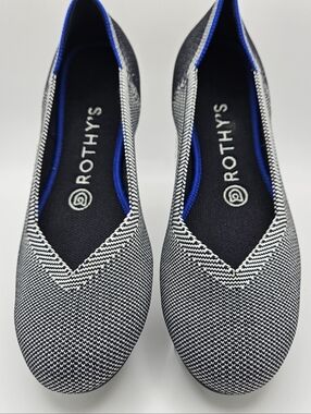 NIB Rothy's Flats In Grey Birdseye Size 7